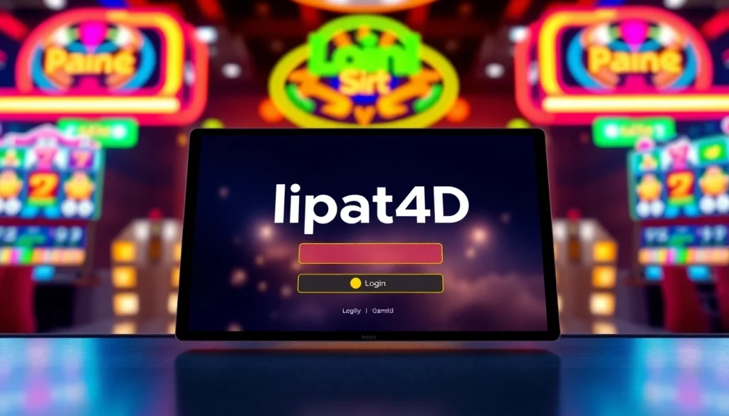 Masuk ke lipat4d login slot dengan antarmuka modern dan grafik menarik