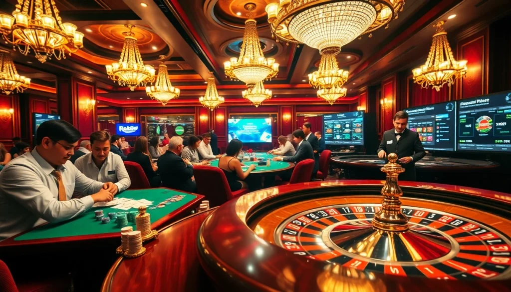 Engage with thrilling action at rr88com's online casino poker table, highlighting colorful chips and focused players.