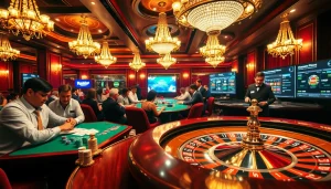 Engage with thrilling action at rr88com's online casino poker table, highlighting colorful chips and focused players.