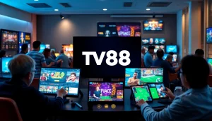 TV88 gaming platform interface highlighting diverse players enjoying safe and exciting online games.