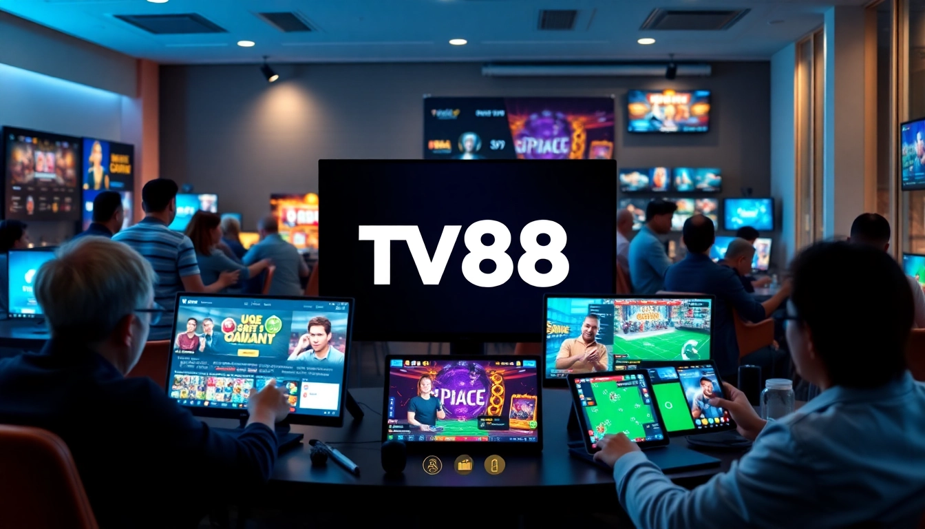 TV88 gaming platform interface highlighting diverse players enjoying safe and exciting online games.