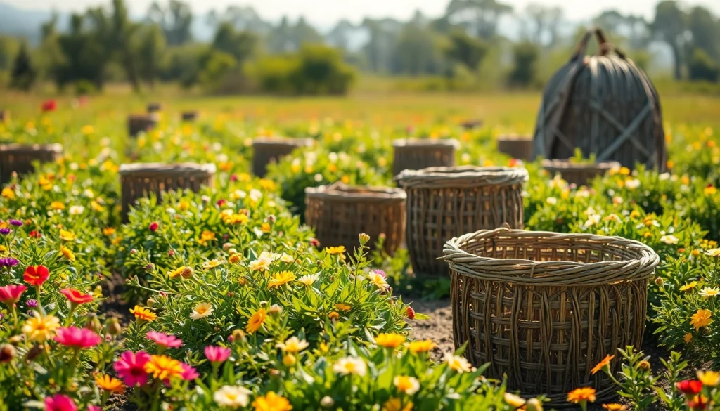 Colmenas de plástico organizadas en un campo, reflejando el entorno apícola ideal.
