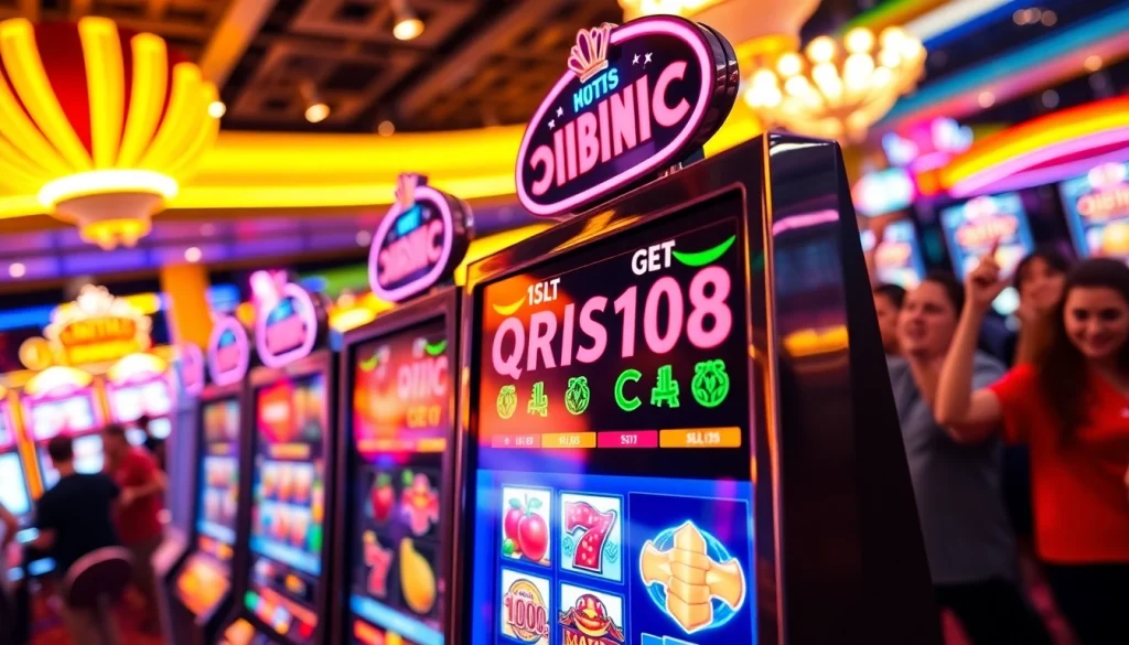 Menangkan hadiah menarik dengan QRIS108 Slot di mesin slot yang berwarna cerah dan menarik.