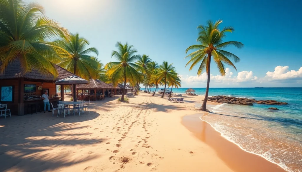 Linda cena de praia em Paripueira, Alagoas, com águas turquesas e atmosfera convidativa.