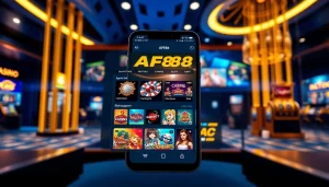 AF88 betting platform interface showcasing diverse games with vibrant colors