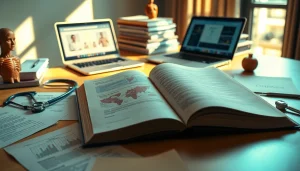 Explore effective Tips for Learning Medical Terms with organized study materials and a laptop.