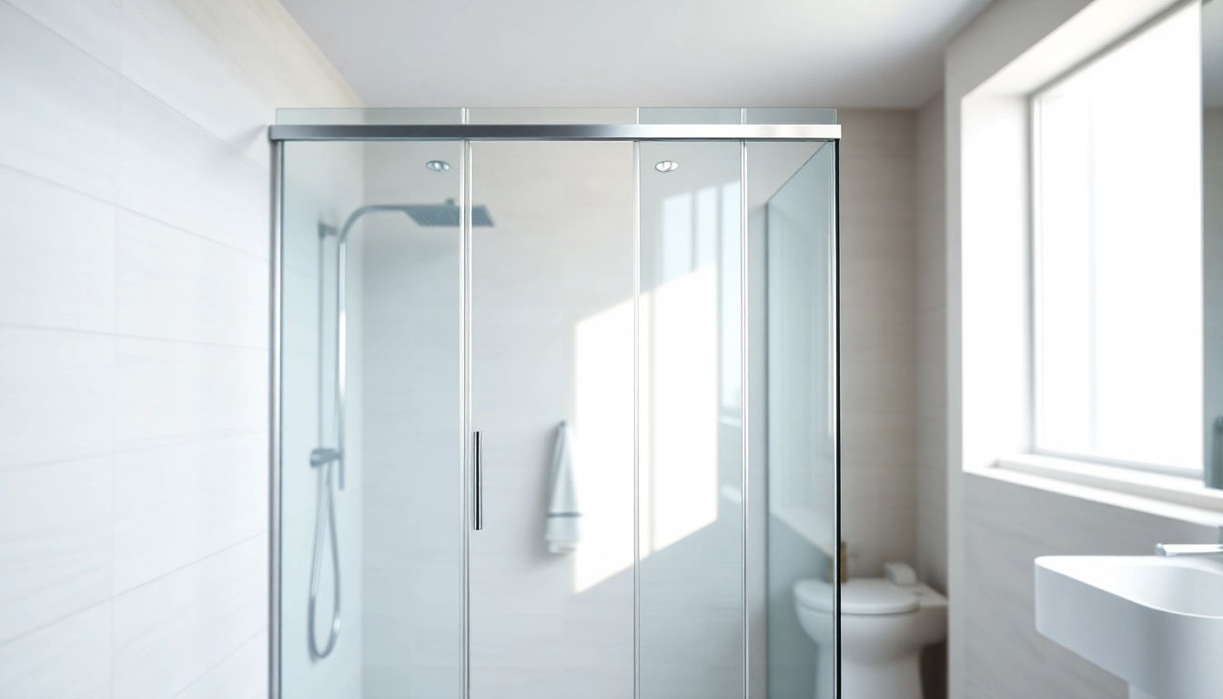 Admire la paroi de douche élégante dans une salle de bain moderne et minimaliste.