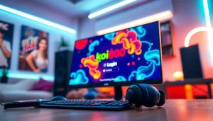 Masuk ke permainan koi800 login game dengan suasana gaming yang menarik dan semarak.