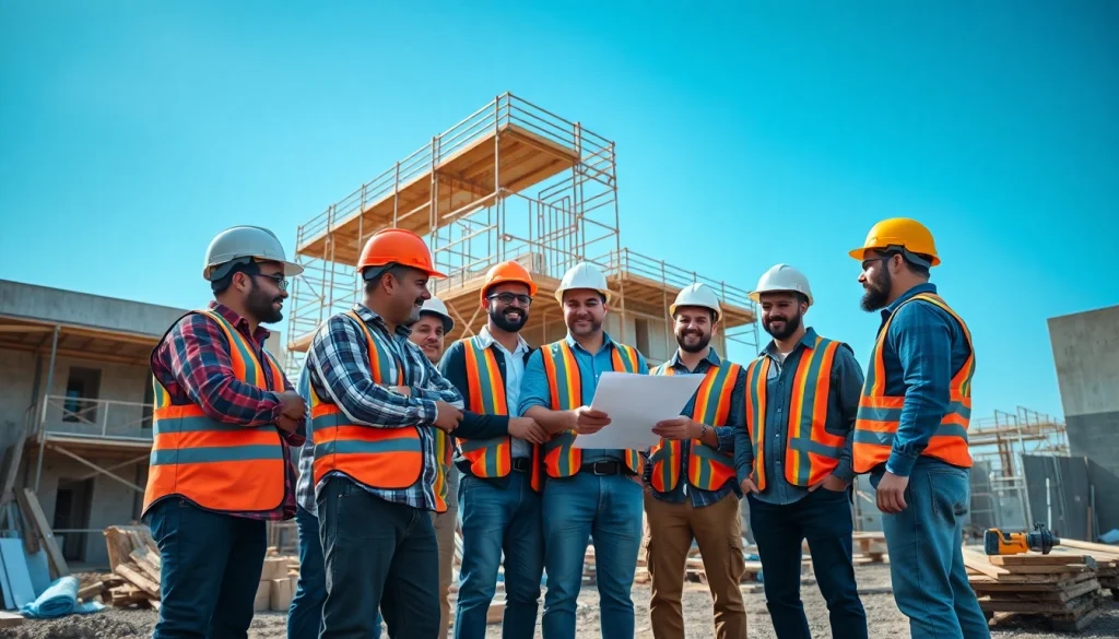 Highlighting a New Jersey Commercial General Contractor team at work on a construction project.