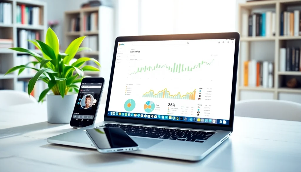 Boosting visibility with Instagram smm panel services illustrated on a digital marketing desk.