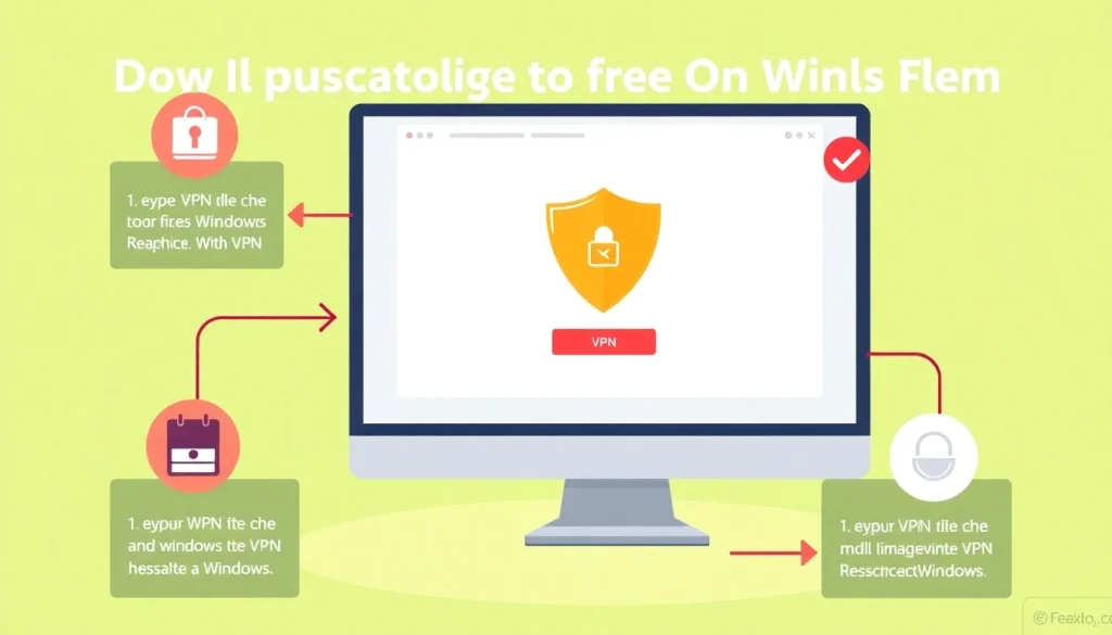 Guide to vpn download free on Windows with clear steps and illustrations for easy understanding.
