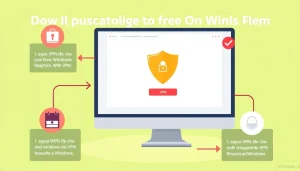 Guide to vpn download free on Windows with clear steps and illustrations for easy understanding.