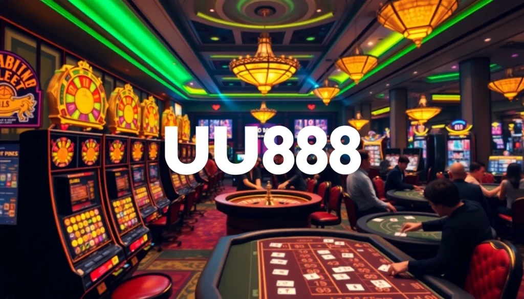 Experience the excitement of gambling at uu88 with slot machines and poker tables.