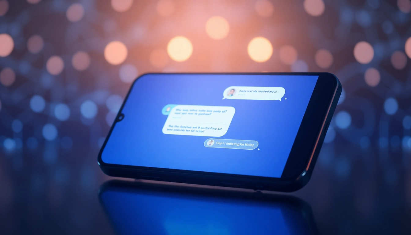 Engaging AI chatbot interface focused on sex AI topics in a modern, digital setting.