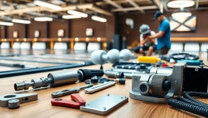 High-quality bowling parts for AMF showcased in a professional setting.