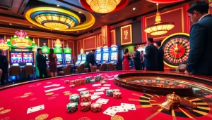 Chiến thắng lớn tại tik 88 với cảnh casino sống động thể hiện sự phấn khích và sang trọng