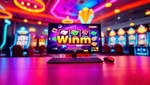 Experience the thrill of winmy slot with vibrant gaming setups highlighting exciting features.