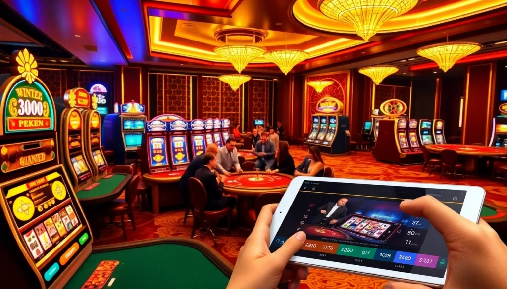 Experience thrilling gameplay at Hi88 with vibrant casino elements and modern digital interfaces.