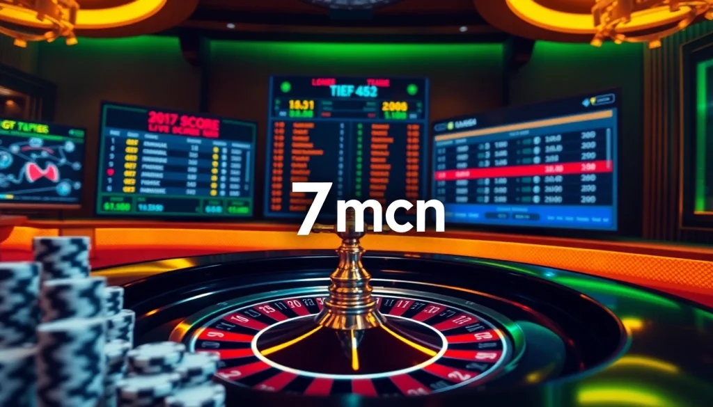 Interactive online gambling experience with live soccer odds, featuring 7mcn interface elements.