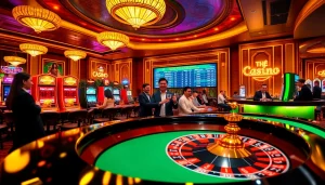 Players enjoying the thrill of gambling at a vibrant casino table, showcasing strategic bets - Nếu như vậy bám vào đây.