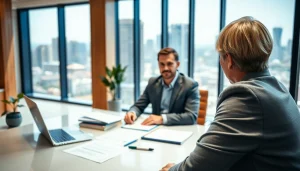 신용카드 현금화에 대한 상담을 받는 고객과 재정 상담사의 모습