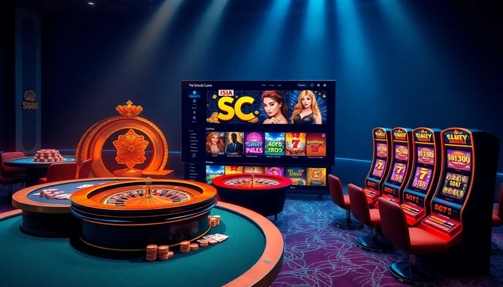 SC88 online casino scene showcasing exciting games and luxury ambiance for gamblers