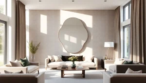 Browse bespoke mirrors at https://merithome.co.uk, showcasing elegant designs in a modern living room.