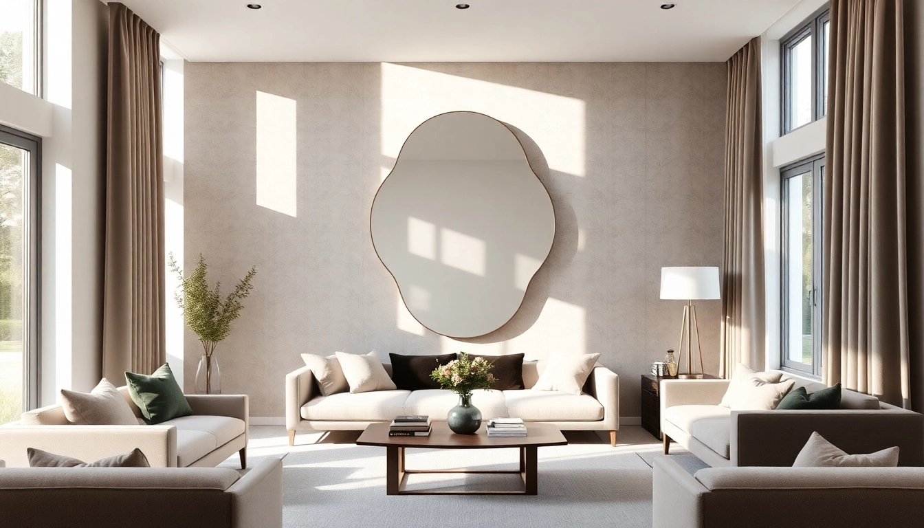 Browse bespoke mirrors at https://merithome.co.uk, showcasing elegant designs in a modern living room.