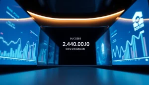 Successful transaction display of BOX138 with IDR 2.424.000,00 in a modern digital interface.