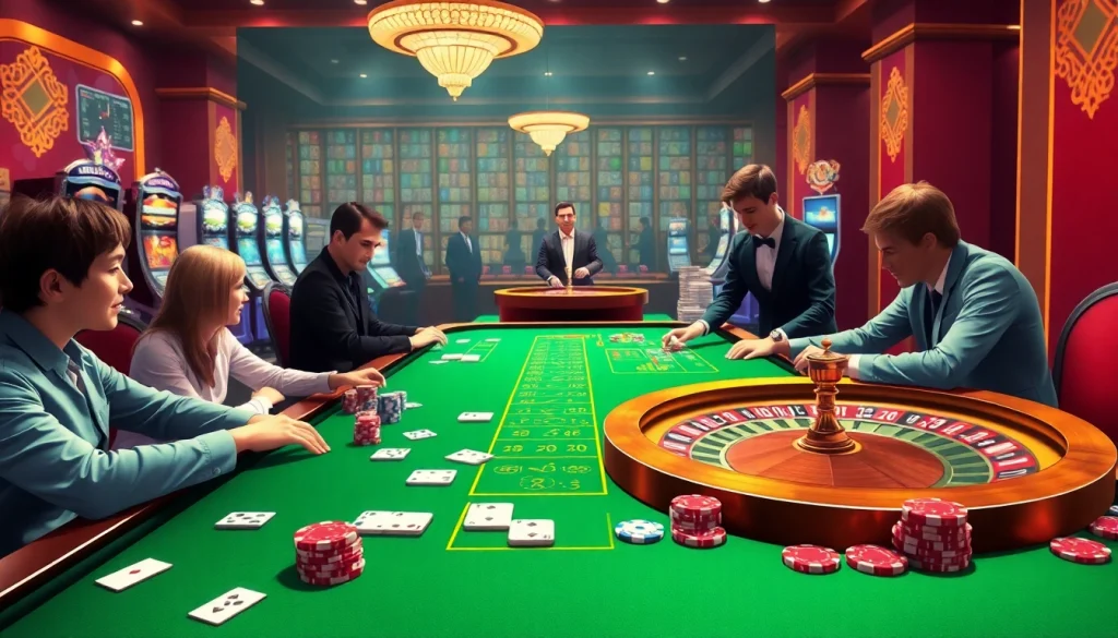 Experience the thrill of online gambling at 789F with vibrant casino visuals.