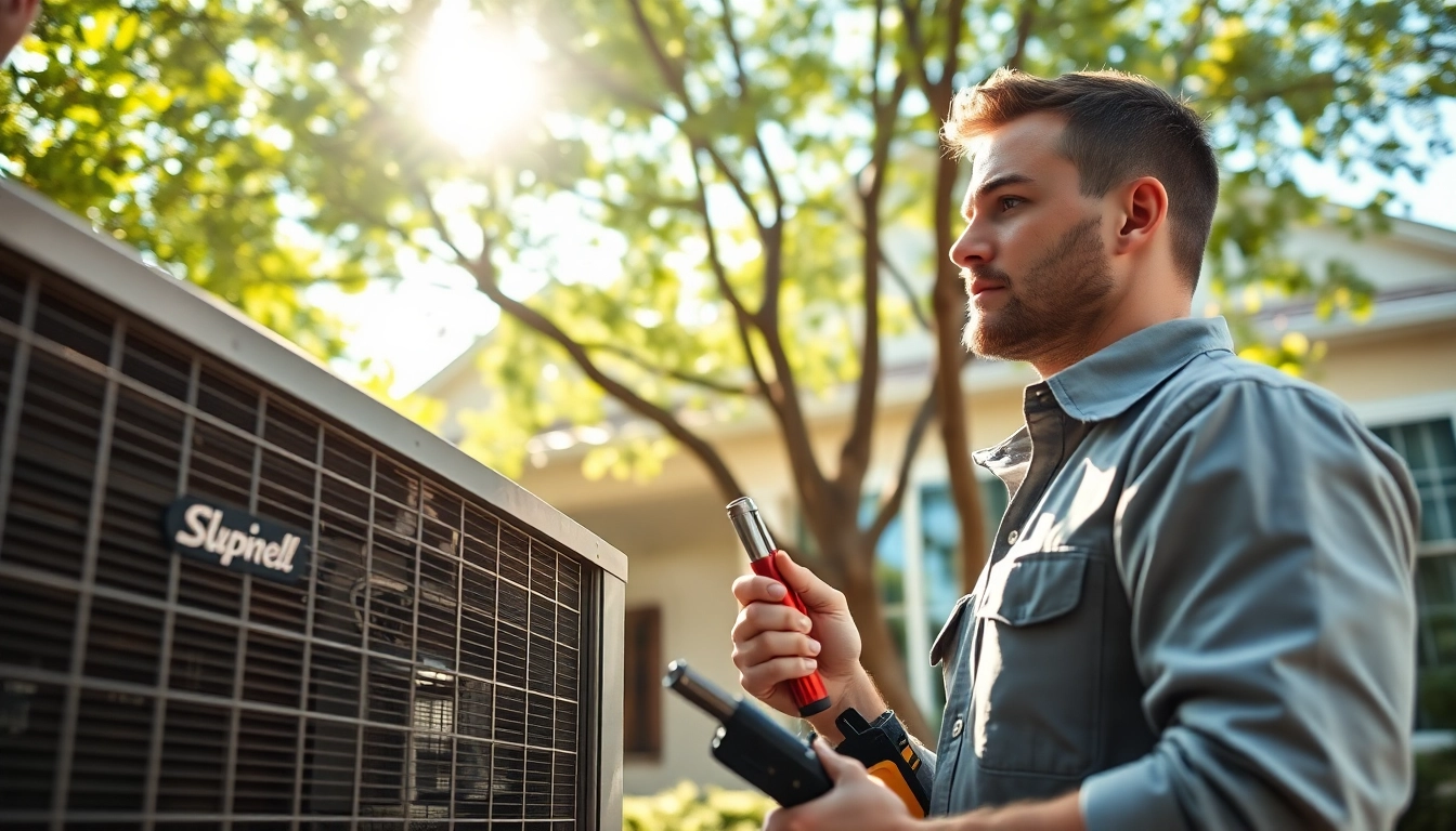 Expert technician performing ac repair in Mesa, AZ, ensuring optimal cooling efficiency.
