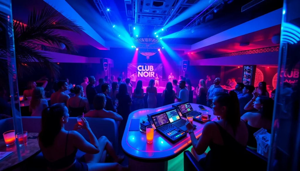 Experience the vibrant nightlife at Club sxm with stunning performances and cocktails.