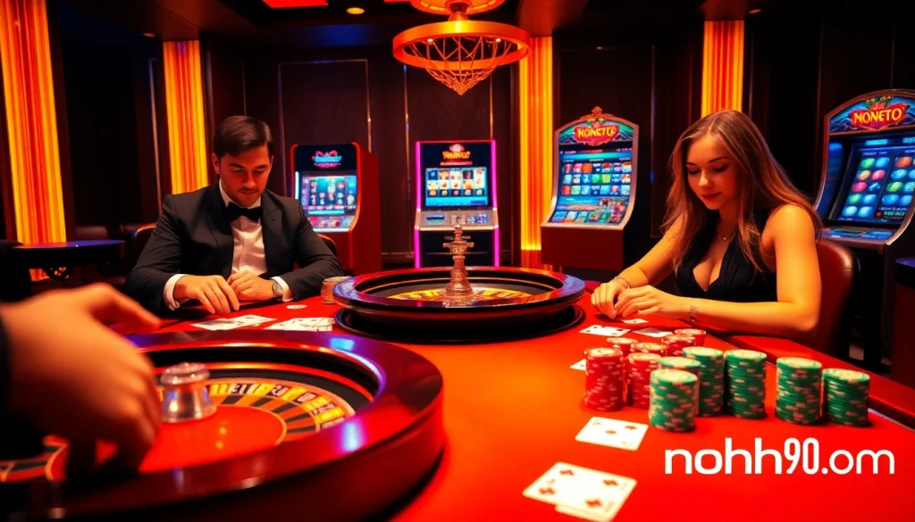 Experience thrilling moments at nohu90 com with engaging casino games and vibrant gaming tables.