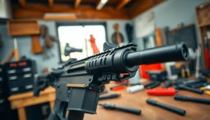 Install the super safety trigger AR15 with precision in a well-equipped workshop.
