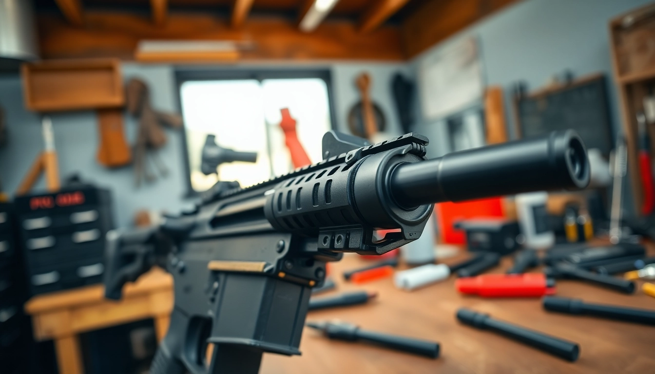 Install the super safety trigger AR15 with precision in a well-equipped workshop.