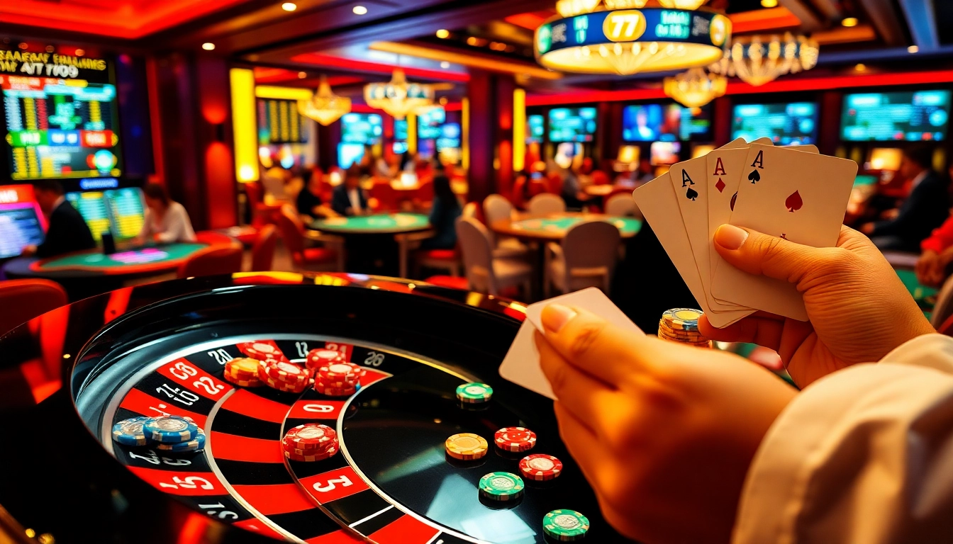 Experience the thrill of gambling with 7m's vibrant casino atmosphere and strategic gaming elements.
