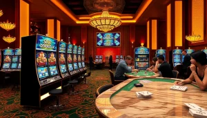 Rasakan sensasi deposit slot 1K di kasino mewah yang menampilkan mesin-mesin berwarna-warni dan pemain-pemain yang bersemangat.