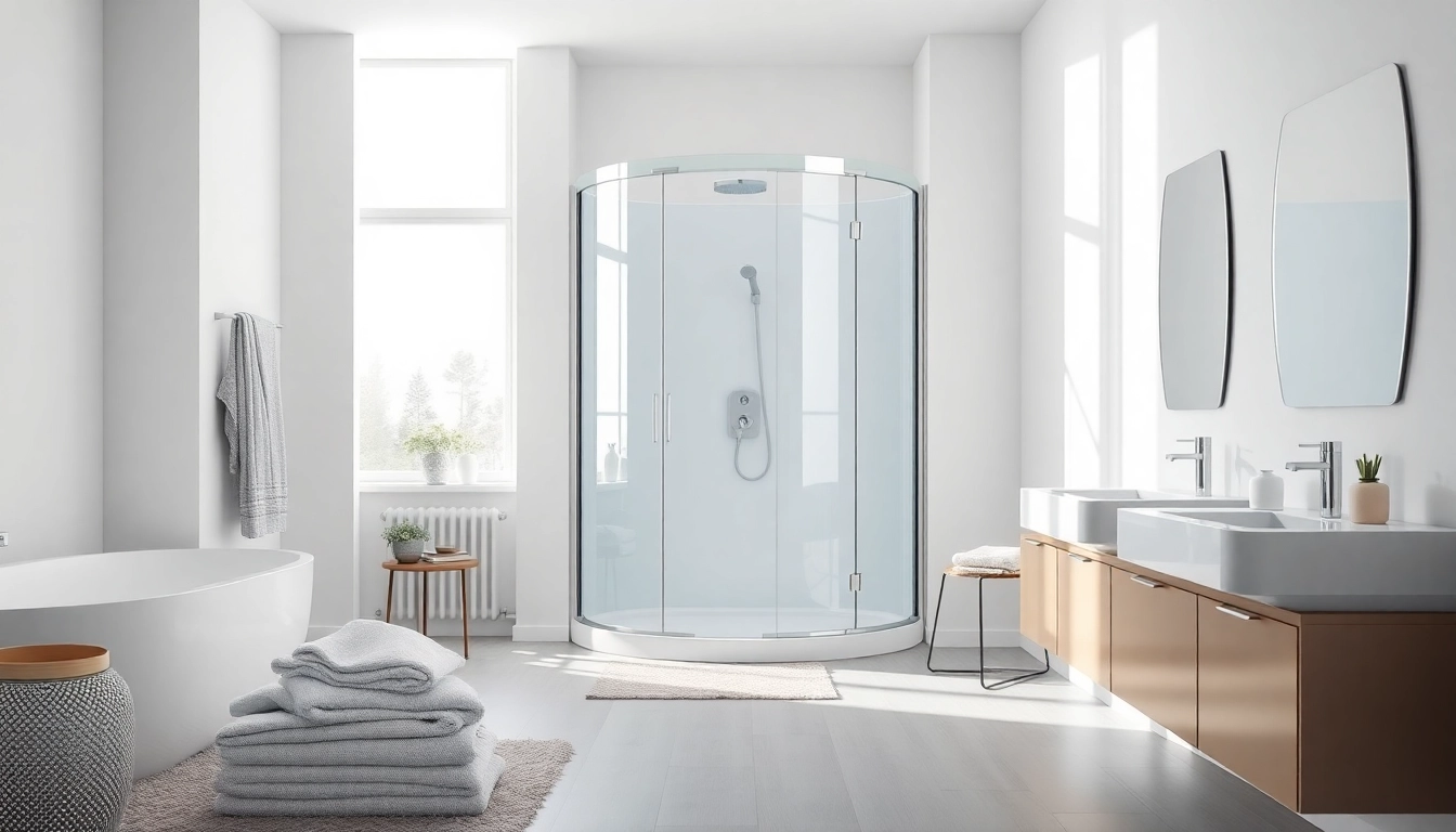 Elegante sonni Duschkabine 80x80 in modernem Badezimmer mit stilvollen Details.