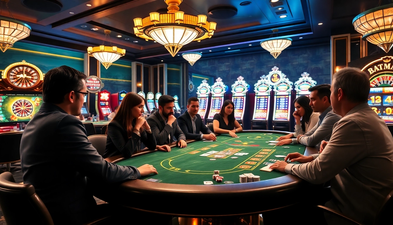 Experience the thrill of winning at https://688v.games/ with vibrant casino tables and engaged players.