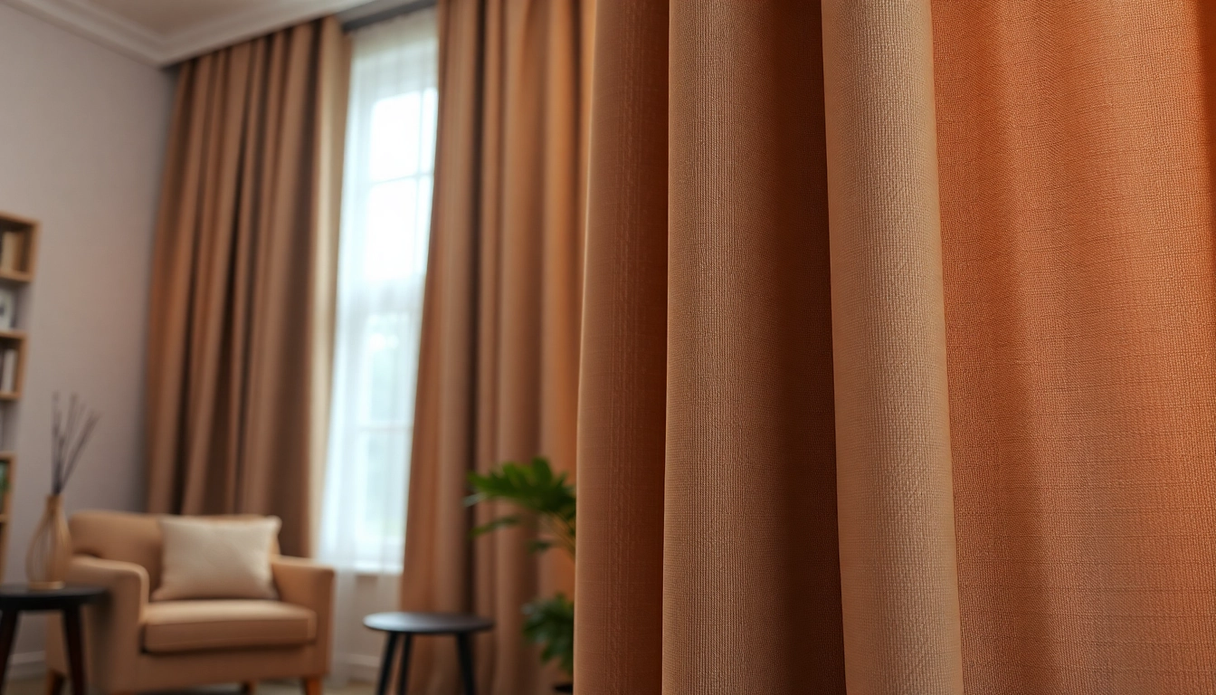 Bekijk verduisterende gordijnen in een sfeervolle woonkamer met warm licht.