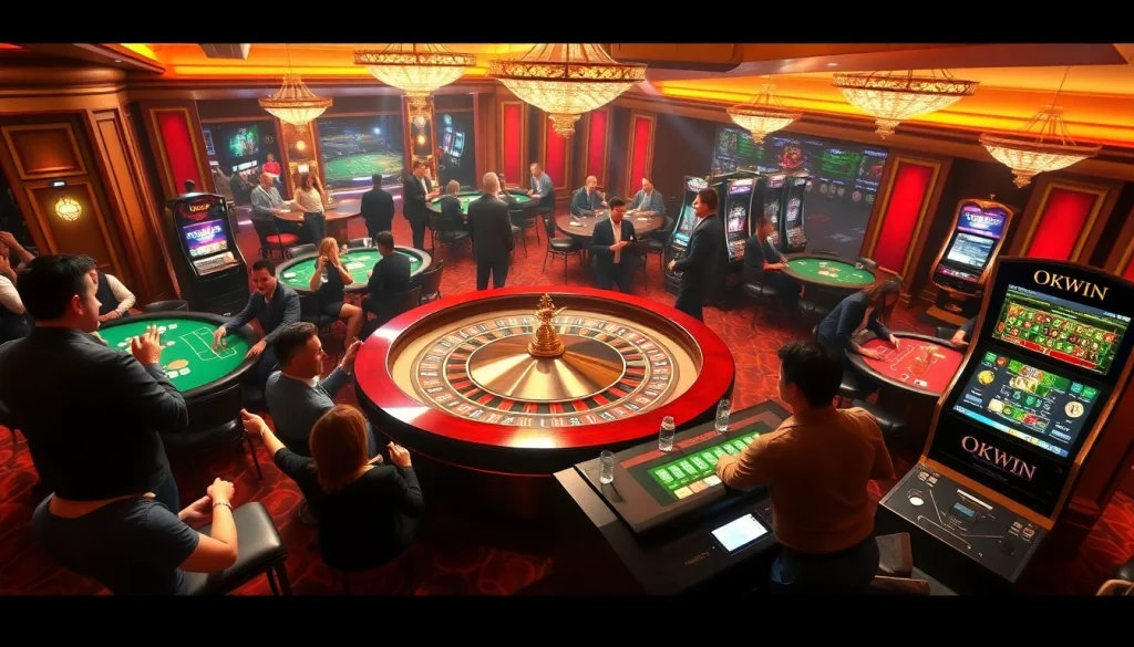 Experience thrilling gameplay at https://okwin.blog with vibrant casino tables and exciting players.