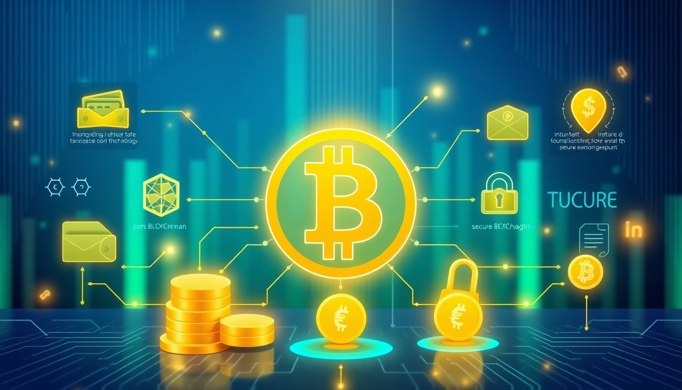 Comprendre Bitcoin à travers un symbole Bitcoin avec des illustrations graphiques modernes.