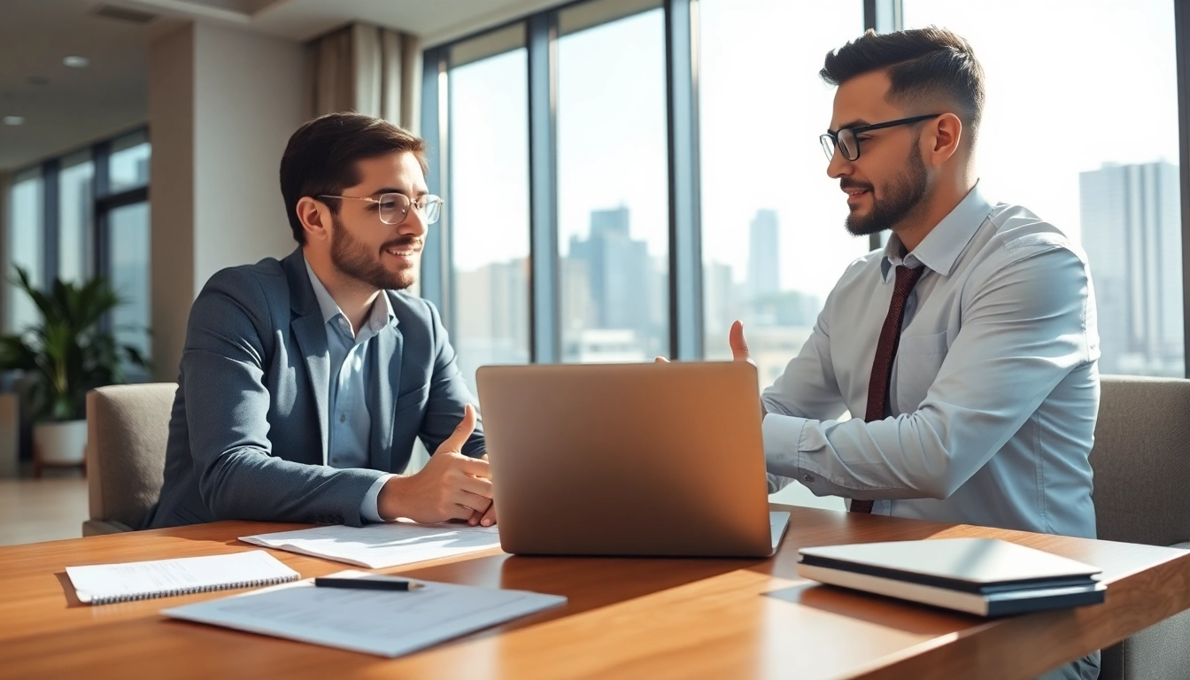 Mengoptimalkan investasi dengan deposit 1k di ruang rapat modern.