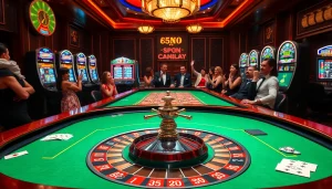 Players engaging at a casino table while enjoying games at sc88.archi for thrilling betting entertainment.