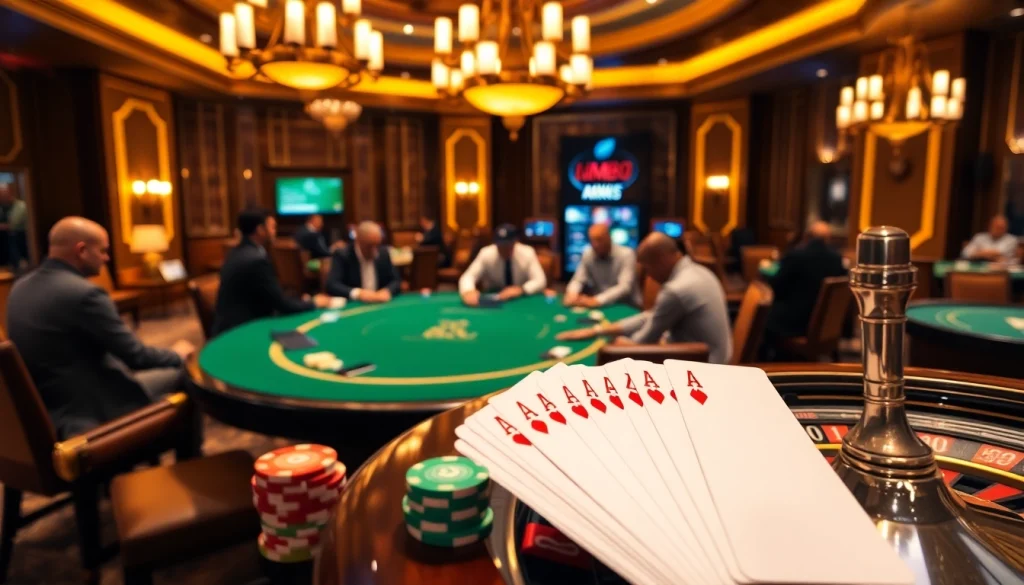 MM88 casino scene showcasing vibrant poker gameplay with chips and cards.