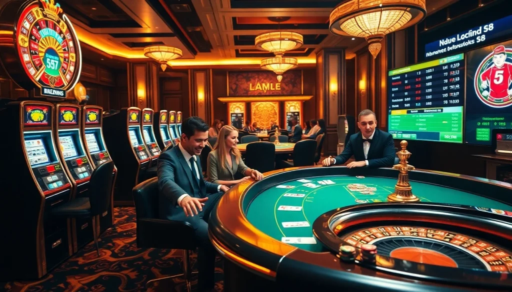 Experience the thrill of high-stakes gaming at S8 with luxury tables and vibrant betting.