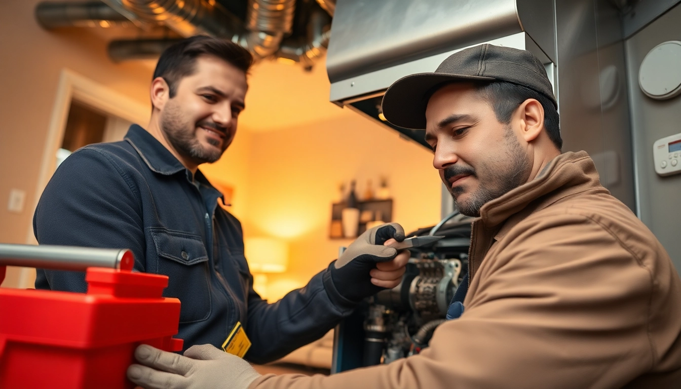 Heating repair pound ridge service by a technician in a warm, inviting home setting.