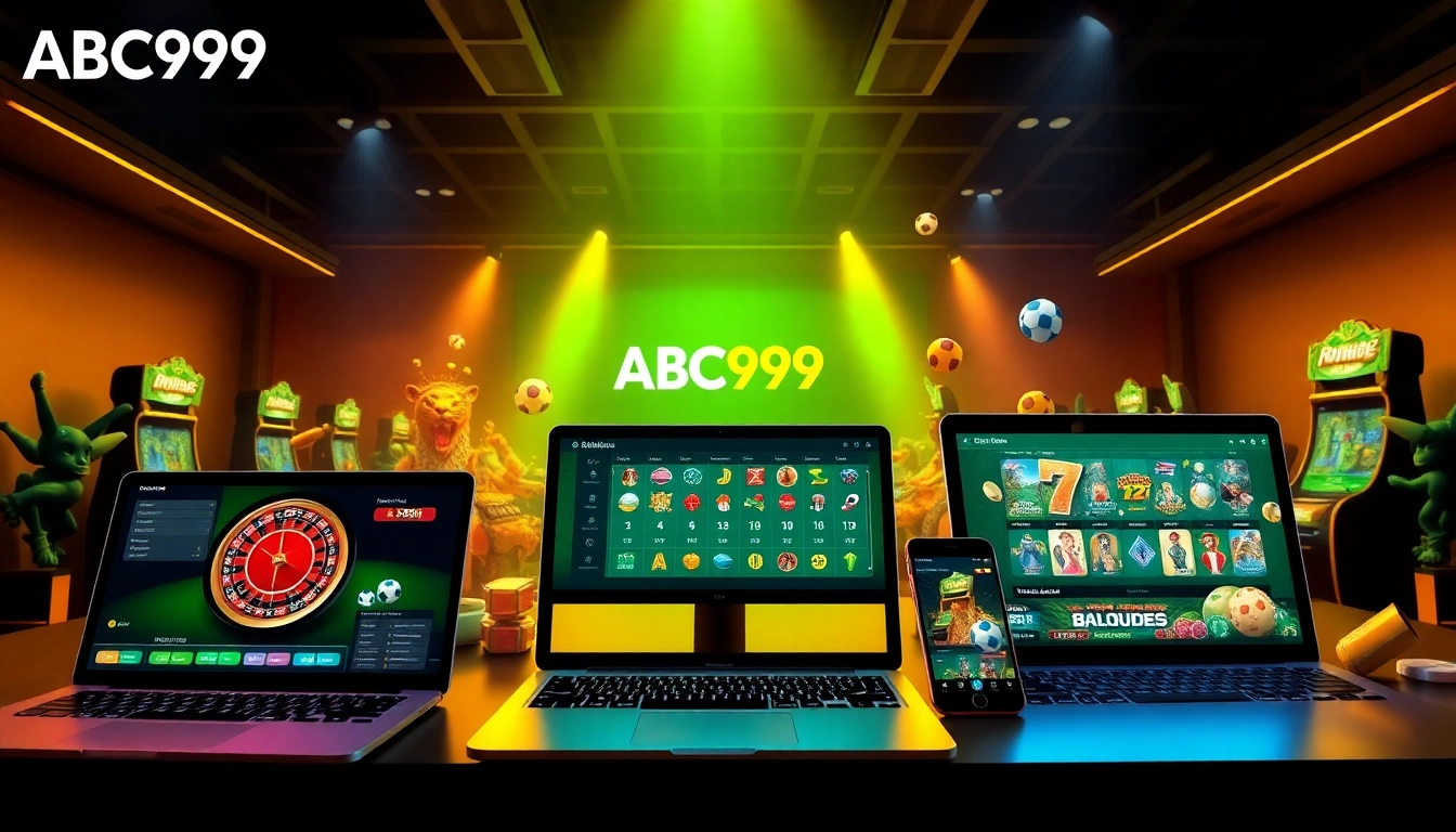Experience the exciting online betting landscape of ABC999, featuring diverse games and modern interfaces.