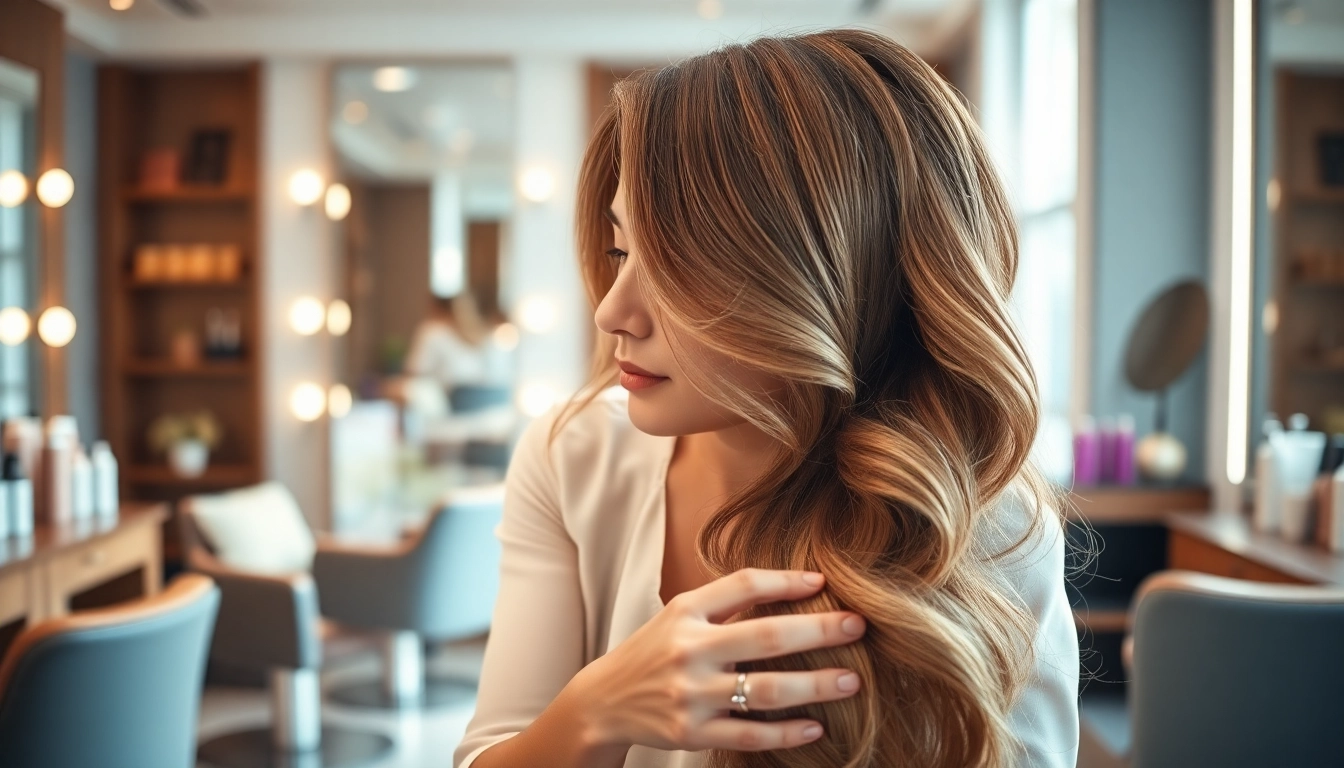 Coafat craiova hairstylist creating stunning hairstyles in a chic, modern salon.
