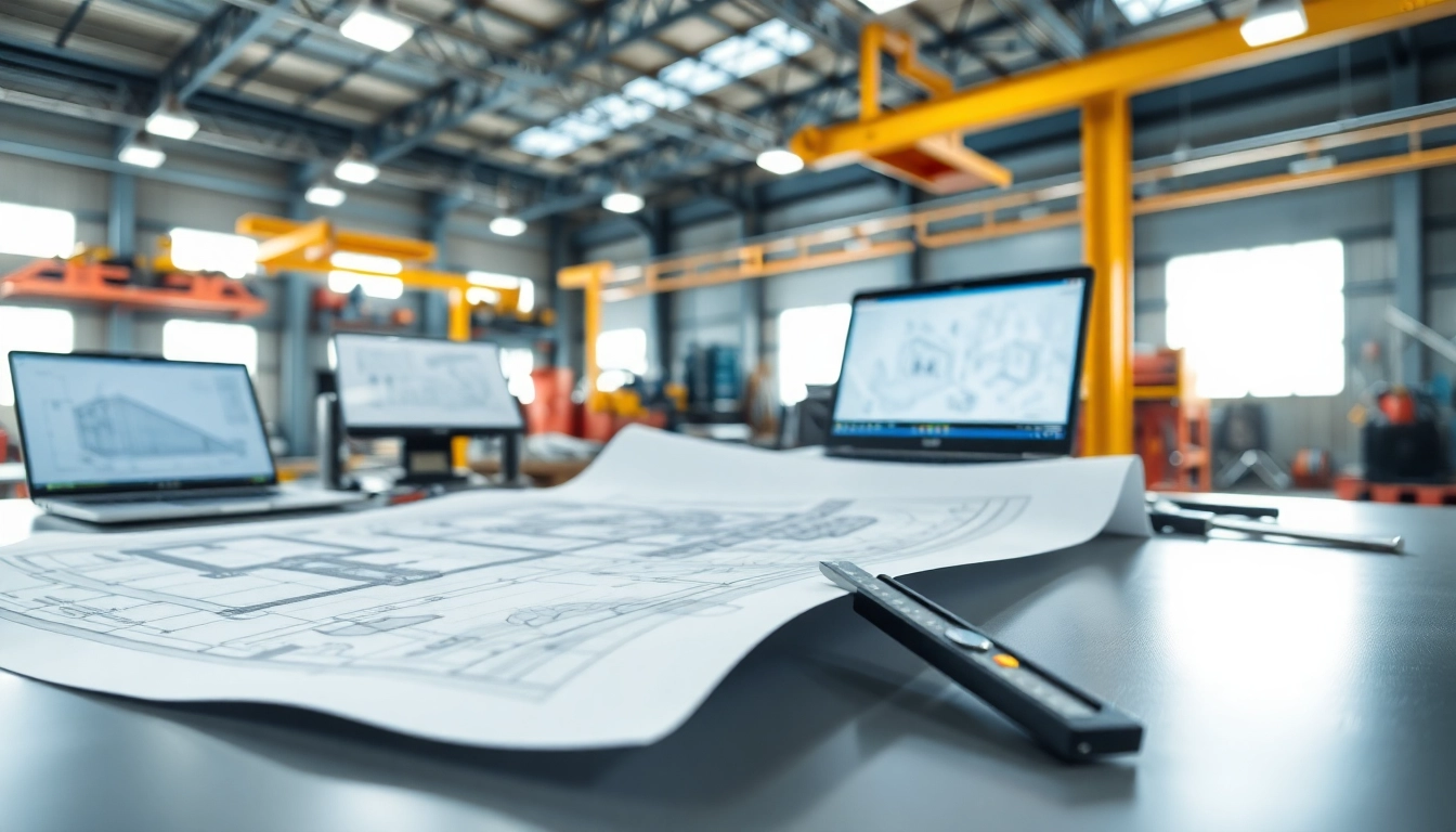 Visual representation of a steel structure design blueprint highlighting engineering precision.